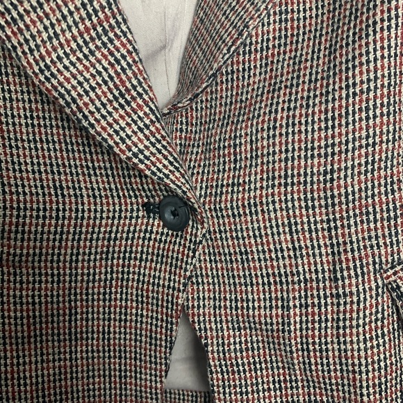 Free people chessboard snark linen blazer S - Picture 5 of 10